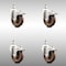 Service Caster 4 Inch 316SS High Temp Glass Filled Nylon 10mm Stem Caster Set Lock Brake SCC-SS316TSTTL20S414-GFNSHT-M1015-4 - alternate 1